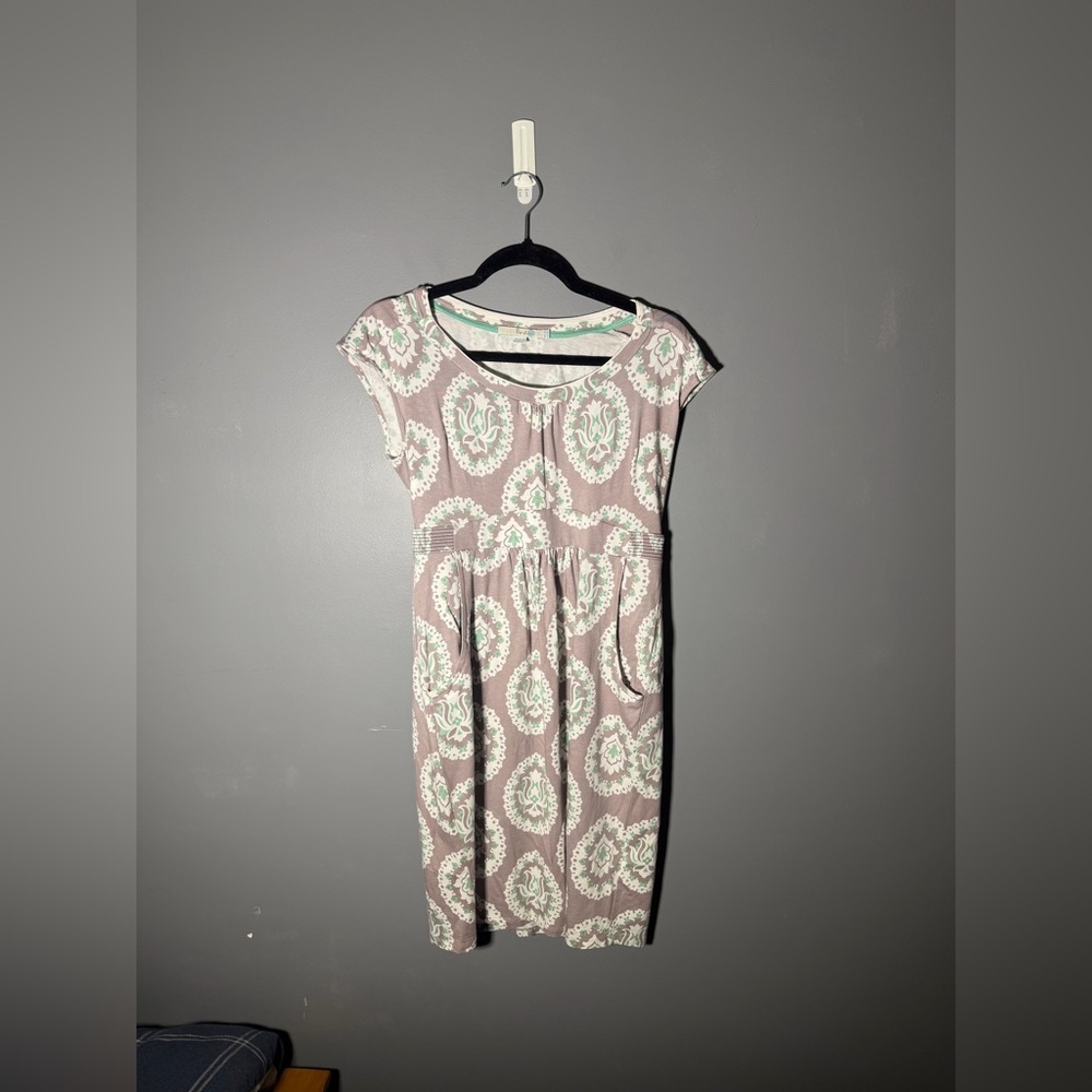 Boden Jersey Knit Cap Sleeve Dress Size 8